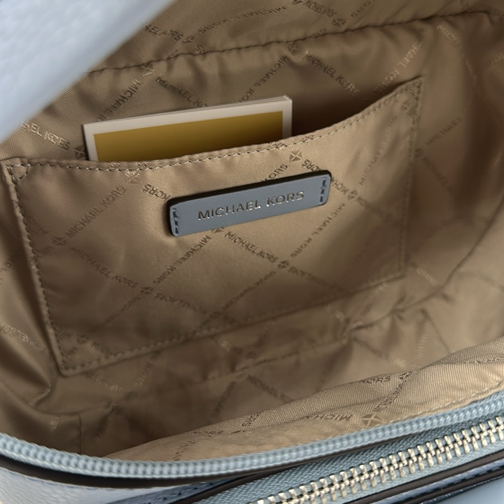 Michael Kors Maisie Large Pebbled Leather 2-in-1 Sling Pack Fanny Belt Waist NWT - Picture 13 of 15